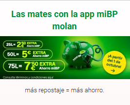 Promoción app Mi BP: hasta 7,50€ extra de ahorro repostando, a partir del 1 de octubre